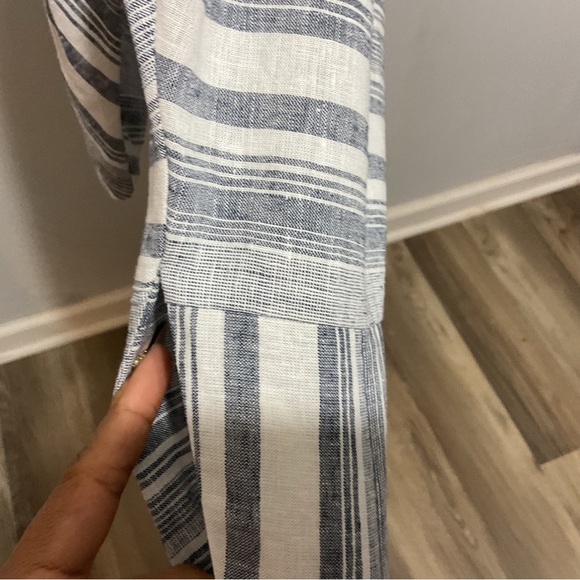 Soft Surroundings Linen Blend Stripes Dress Size XL - Picture 7 of 10